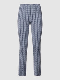 Hose mit floralem Allover-Muster von Raffaello Rossi Blau / Türkis - 7