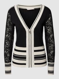 Gebreid jack met labeldetail van LIU JO SPORT Grijs / zwart - 17