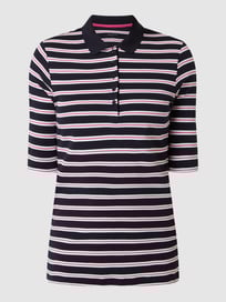 Poloshirt mit Streifenmuster von Christian Berg Woman Blau / Türkis - 47
