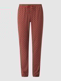 Pyjama-Hose aus Baumwoll-Viskose-Mix  von LASCANA Rot - 38