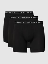 Boxershorts met merkopschrift van Tommy Hilfiger Grijs / zwart - 12