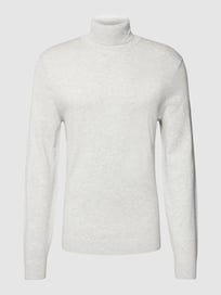 Longsleeve mit geripptem Rollkragen von MCNEAL Grau / Schwarz - 11