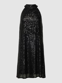 Cocktailkleid mit Paillettenbesatz von Dragana Stankovic Grau / Schwarz - 36
