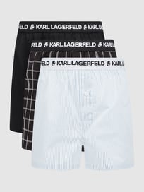Boxershorts van katoen in set van 3  van Karl Lagerfeld Grijs / zwart - 6
