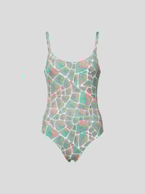 Badeanzug mit grafischem Allover-Muster von Emilio Pucci Blau / Türkis - 47