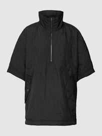 Poncho met opstaande kraag van Jake*s Casual Grijs / zwart - 3