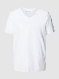 T-shirt met geribde ronde hals van MCNEAL Wit - 8