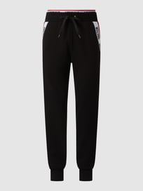 Sweathose mit Logo-Bund  von Moschino Swim + Underwear Grau / Schwarz - 40