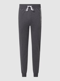 Sweathose mit Logo-Streifen  von BOSS Grau / Schwarz - 45