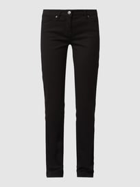 Perfect shape straight fit jeans met stretch  van Toni Dress Grijs / zwart - 34