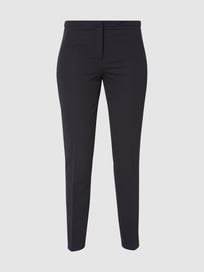 Stoffen broek met persplooien van Jake*s Collection Blauw / turquoise - 18