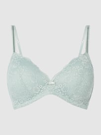 Bralette van kant, model 'Noemi' van LASCANA Groen - 30
