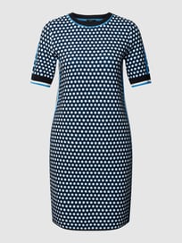 Sweatkleid mit Allover-Muster von Marc Cain Grau / Schwarz - 15