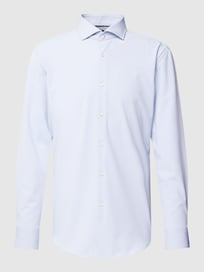 Slim fit zakelijk overhemd met haaikraag, model 'Hank' van BOSS Wit - 33