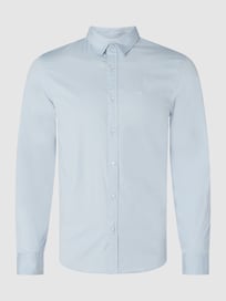 Slim fit zakelijk overhemd van popeline  van CK Calvin Klein Blauw / turquoise - 30