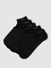 Sneakersokken met labeldetail in een set van 5 paar van BOSS Grijs / zwart - 30