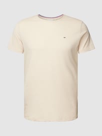 Slim Fit T-Shirt mit Label-Stitching von Tommy Jeans Weiß - 30