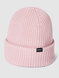 Beanie met labeldetail, model 'Rachelle' van MOSS COPENHAGEN Roze - 26