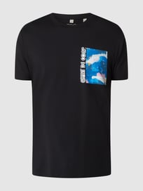 T-shirt met print  van edc By Esprit Grijs / zwart - 35