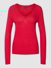 Strickpullover mit Label-Stitching von Gant Rosa - 13
