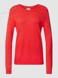 Strickpullover mit Rundhalsausschnitt Modell 'VIRIL' von Vila Rot - 20