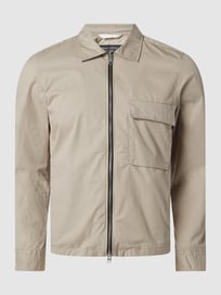 Overhemdjack met tweewegritssluiting  van Marc O'Polo Grijs / zwart - 48