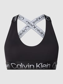 Bustier met logo in band  van Calvin Klein Performance Grijs / zwart - 12