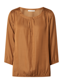Blouseshirt van satijn  van BETTY & CO WHITE Bruin - 35