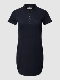 PLUS SIZE jersey jurk met polokraag, model '1985' van Tommy Hilfiger Curve Blauw / turquoise - 42