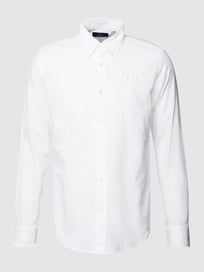 Vrijetijdsoverhemd met logostitching, model 'STRETCH POPLIN' van CK Calvin Klein Wit - 3