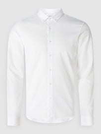 Slim Fit Business-Hemd aus Oxford  von CK Calvin Klein Weiß - 42