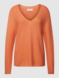 Strickpullover mit V-Ausschnitt Modell 'Otto' von s.Oliver RED LABEL Rot - 8