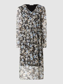 Midi-jurk van mesh  van BETTY & CO WHITE Grijs / zwart - 25