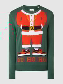 Pullover im Weihnachts-Look von Montego Grün - 32