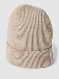Beanie in Strick-Optik mit Woll-Anteil von Tiger Of Sweden Weiß - 12