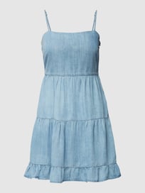 Jeanskleid aus Lyocell im Stufen-Look von Only Blau / Türkis - 41
