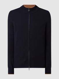 Gebreid jack van kasjmier, model 'Cashmono' van Windsor Blauw / turquoise - 32