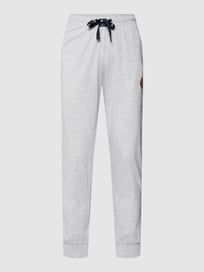 Sweatpants in melierter Optik von A Fish Named Fred Grau / Schwarz - 1
