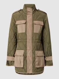 Gewatteerd jack met klepzakken, model 'Cindi Quilt'  van Neo Noir Groen - 23