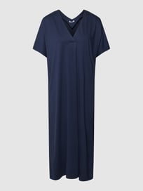 Regular fit midi-jurk met V-hals van Seidensticker Blauw / turquoise - 7