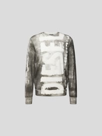 Sweatshirt mit Rundhalsausschnitt von Diesel Grau / Schwarz - 21