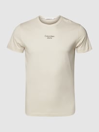 PLUS SIZE T-Shirt mit Label-Print von Calvin Klein Jeans Plus Weiß - 26