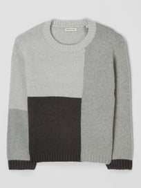 Pullover mit Rundhalsausschnitt   von Tom Tailor Grau / Schwarz - 32
