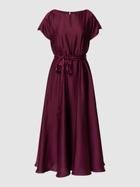 Kleid mit Taillenband von Swing Rot - 13