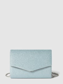 Clutch in envelopmodel met glanzende look van Jake*s Cocktail Groen - 43