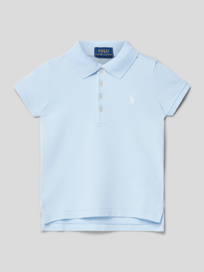 Poloshirt met labelstitching van Polo Ralph Lauren Kids Blauw / turquoise - 13