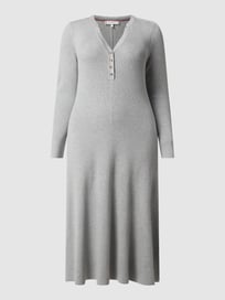 PLUS SIZE Strickkleid aus Lyocellmischung von Tommy Hilfiger Curve Grau / Schwarz - 32