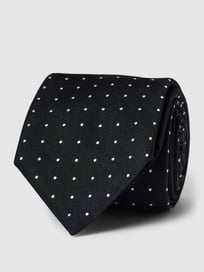 Krawatte mit Allover-Muster von BOSS Grau / Schwarz - 16