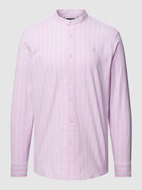 Tailored fit vrijetijdsoverhemd met streepmotief van MCNEAL Roze - 3
