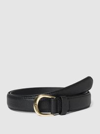 Gürtel mit Label-Prägung Modell 'KENTON 25-DRESS CASUAL-SK' von Lauren Ralph Lauren Grau / Schwarz - 9